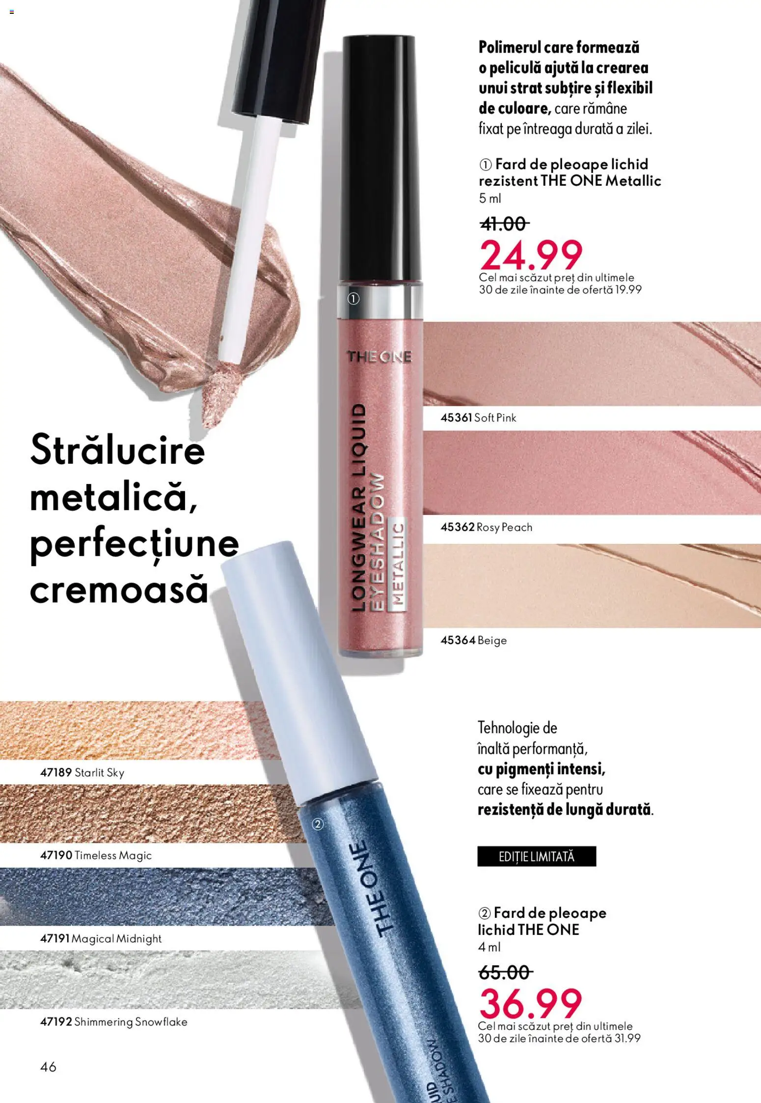 Noul catalog Oriflame – valabil de la 15.04.2026 | Pagină: 46 | Produse: Fard de pleoape