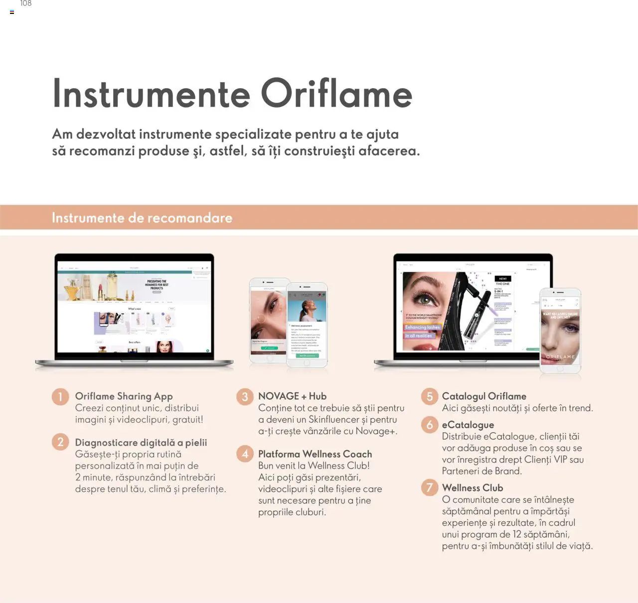 Noul catalog Oriflame – valabil de la 09.07.2024 | Pagină: 108 | Produse: Coș