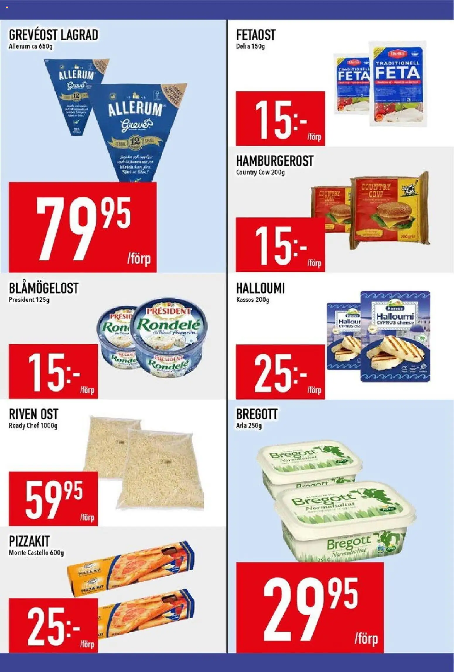 Matdax reklamblad aktuell från 03.11.2025 | Sida: 8 | Produkter: Fetaost, Halloumi, Riven ost, Pizzakit