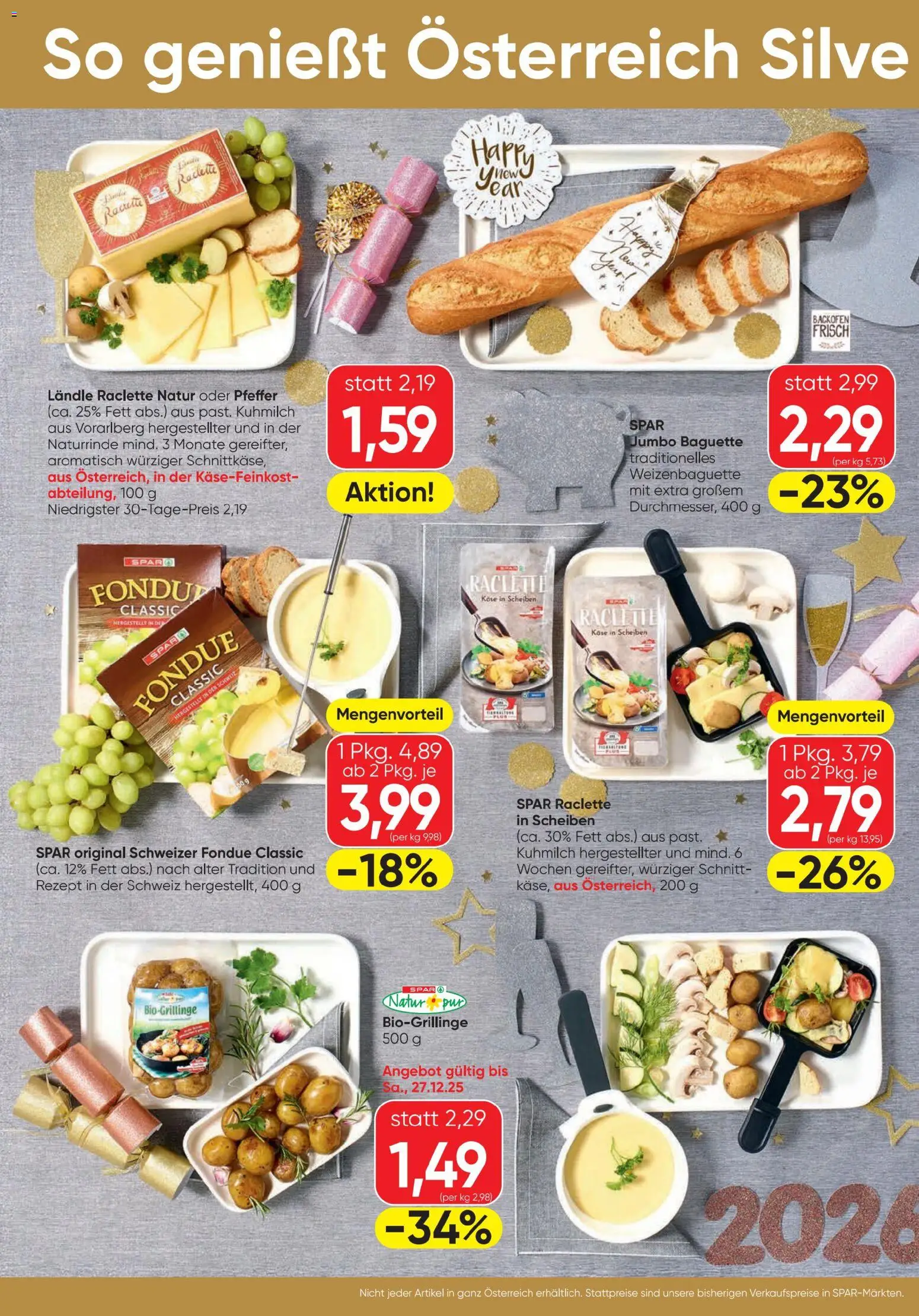 Spar Flugblatt gültig ab 23.12.2025 | Seite: 2 | Produkte: Pfeffer, Jääkaappipakastin