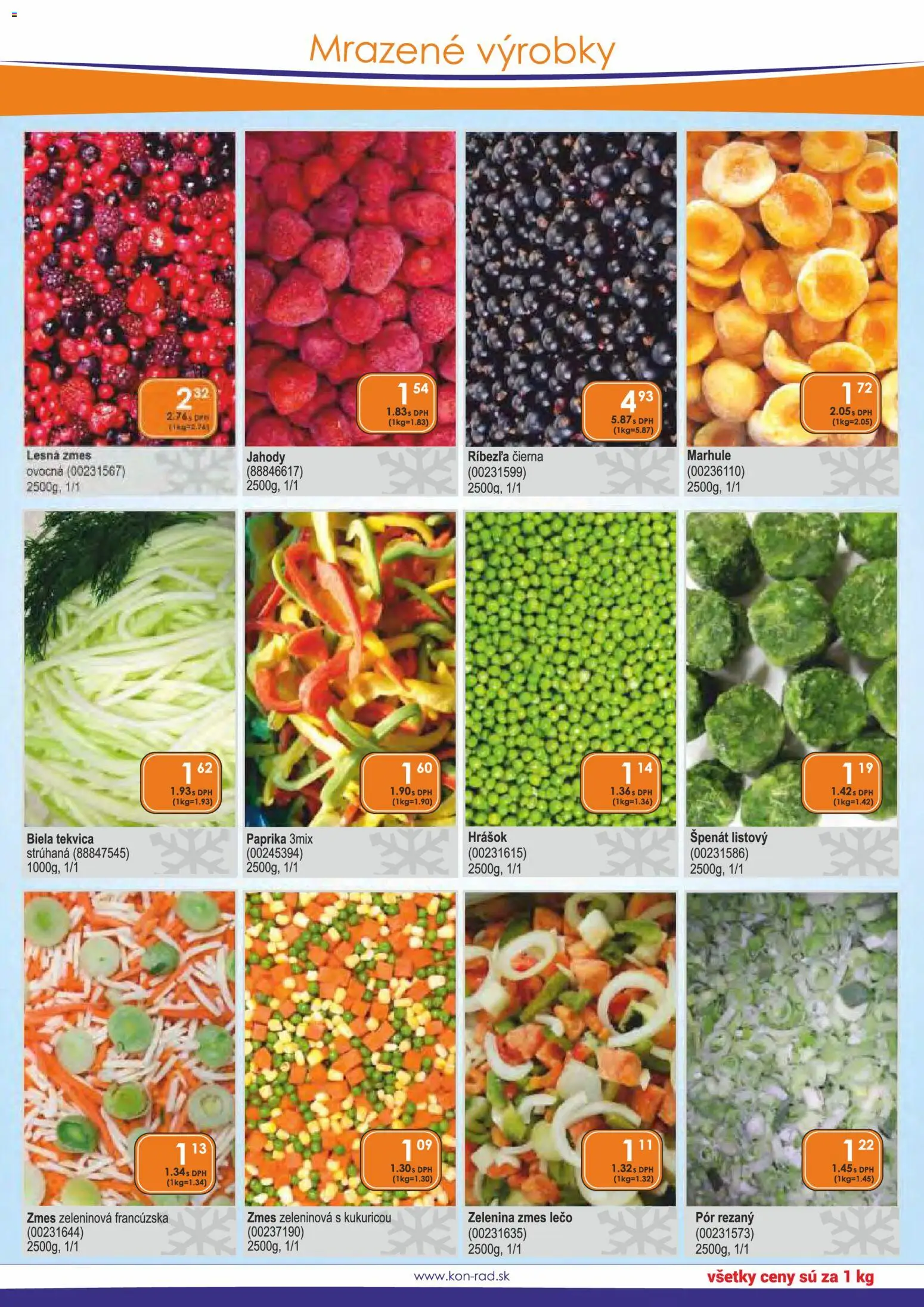Nové KON - RAD akcie – leták je platný od 01.03.2026 | Strana: 34 | Produkty: Paprika, Hrášok, Jahody, Marhule