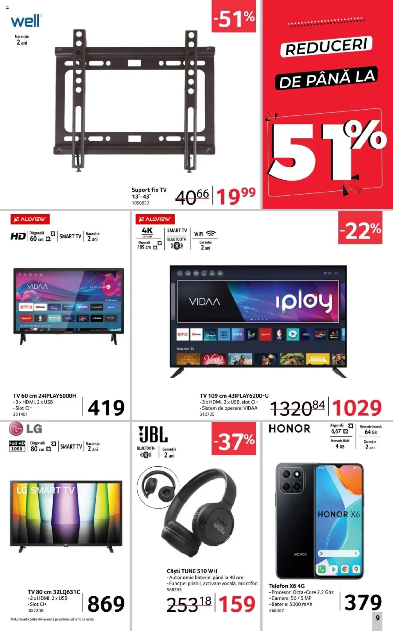 Noul catalog Selgros – valabil de la 03.10.2025 | Pagină: 9 | Produse: Video, Căști, Microfon, Usb