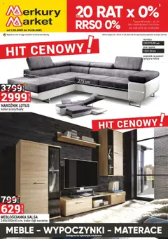 Pogląd oferty "Merkury Market Gazetka - Meble, Wypoczynki, Materace" - ważna od 01.08.2025