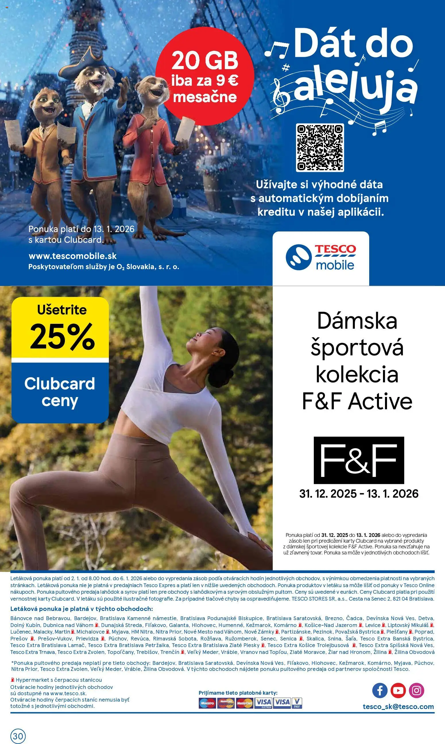 Nové Tesco akcie – leták je platný od 02.01.2026 | Strana: 30 | Produkty: Hodiny