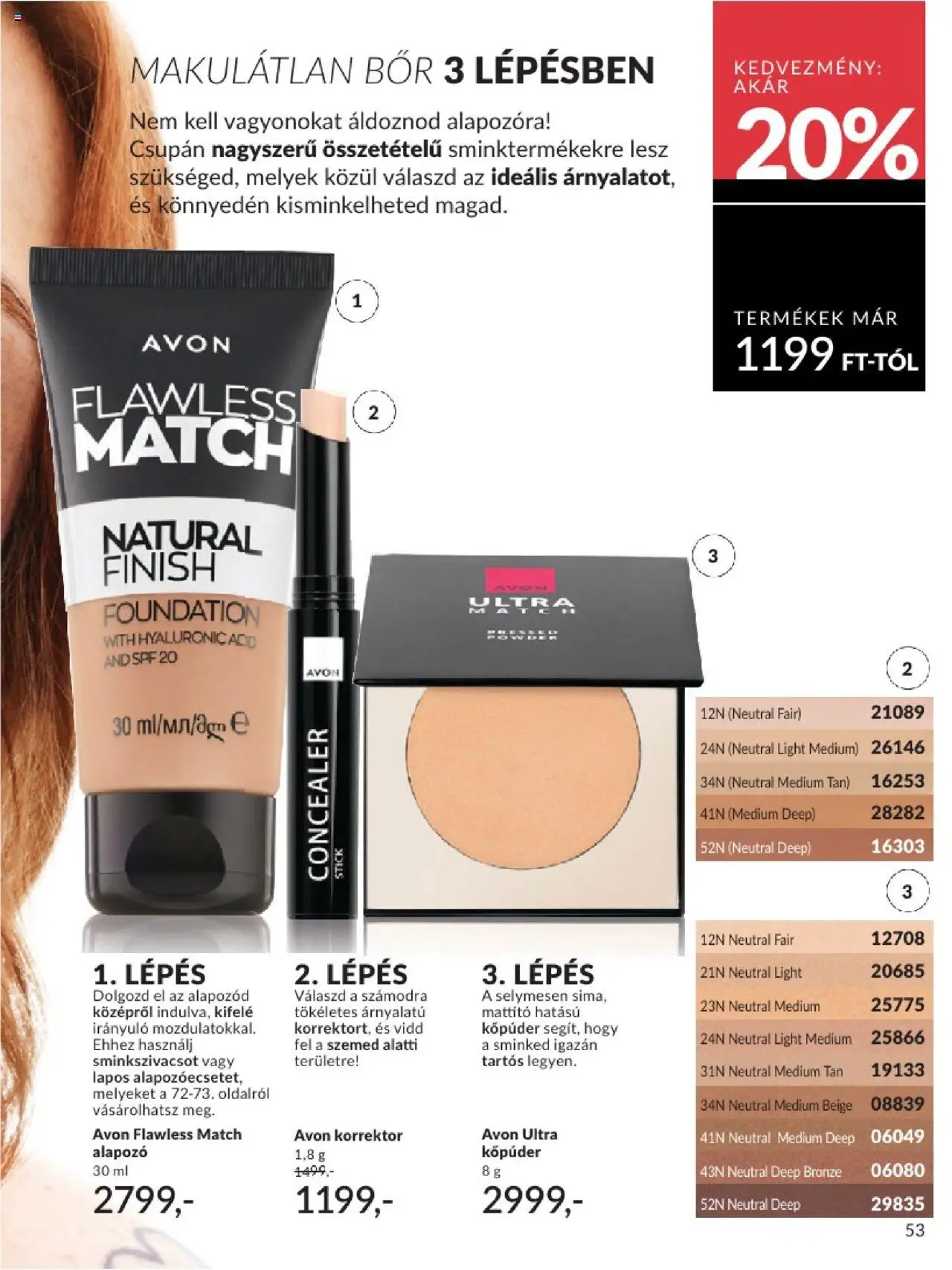Avon akciós ujság - amely érvényes a következő dátumtól: 01.08.2025 | Oldal: 53