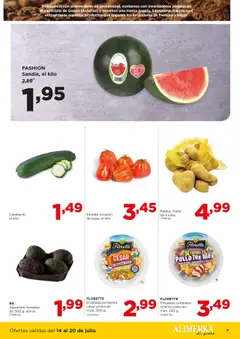 Alimerka folleto Asturias │ válido desde el 14.07.2025 | Página: 7 | Productos: Queso, Ensalada, Bandeja