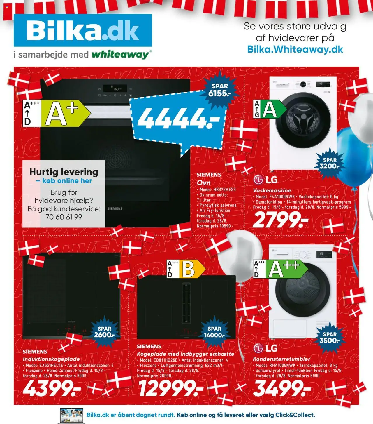 Bilka Tilbudsavis gyldig fra 15.08.2025 | Side: 23 | Produkter: Vaskemaskine, Kogeplade