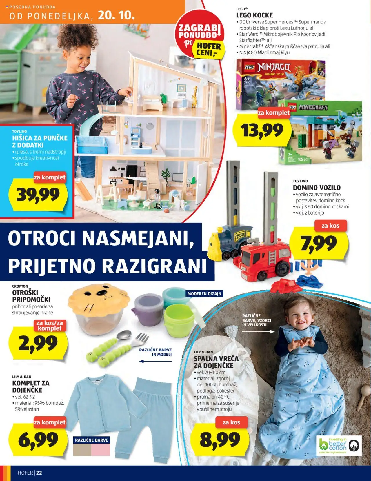 Novi Hofer katalog ponudbe – veljaven od 16.10.2025 | Stran: 22 | Izdelki: Pribor, Kos, Podloga