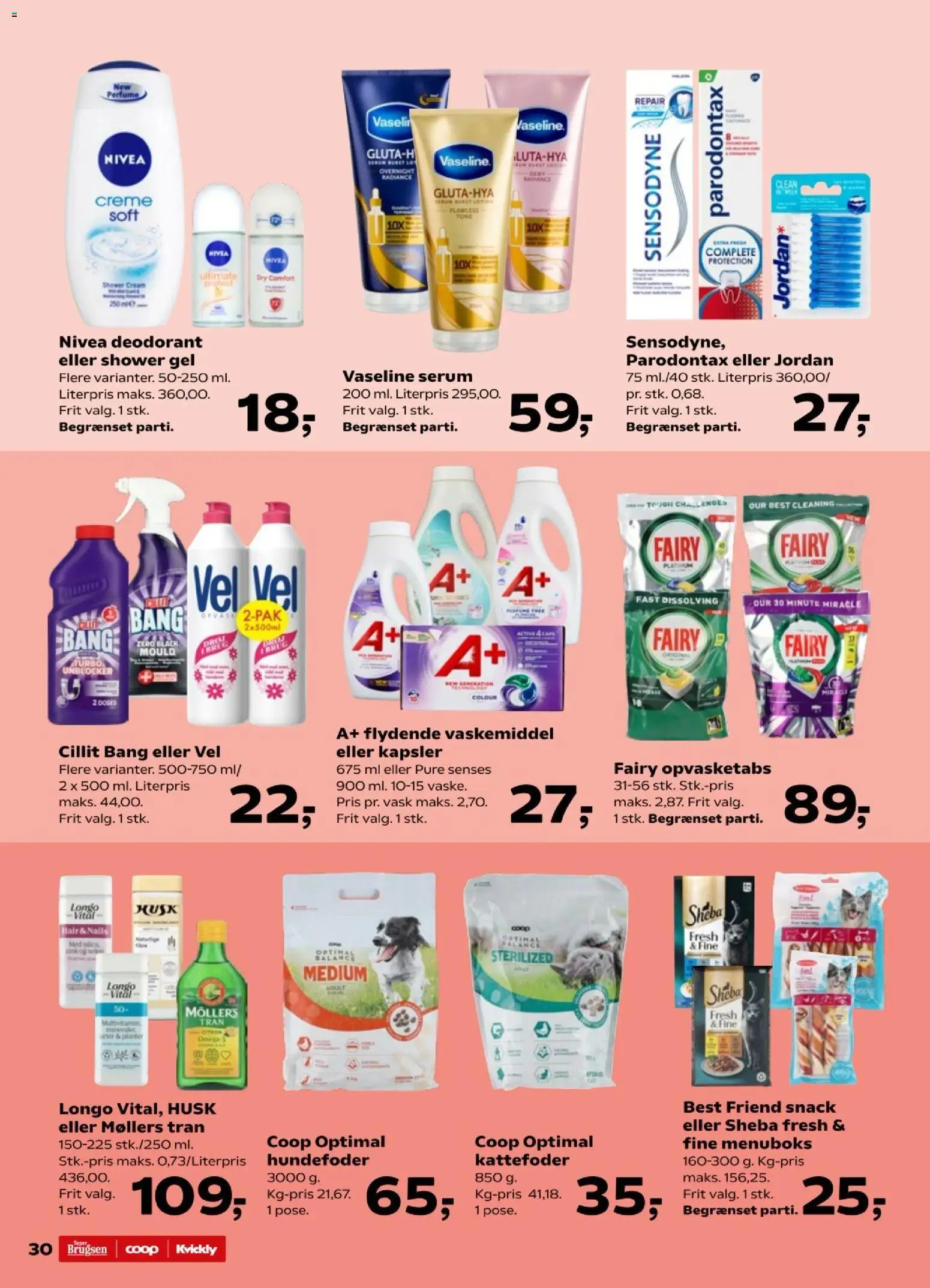 Kvickly tilbudsavis – gyldig fra 20.02.2026 | Side: 32 | Produkter: Creme, Deodorant, Hundefoder, Kattefoder