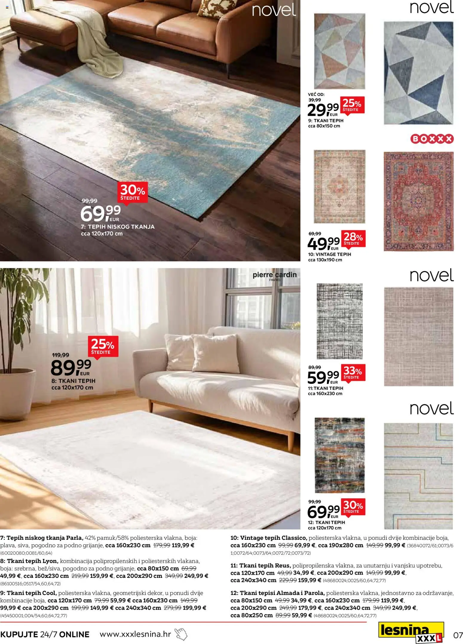 Lesnina katalog | vrijedi od 24.02.2026 | Stranica: 7 | Proizvodi: Tepih