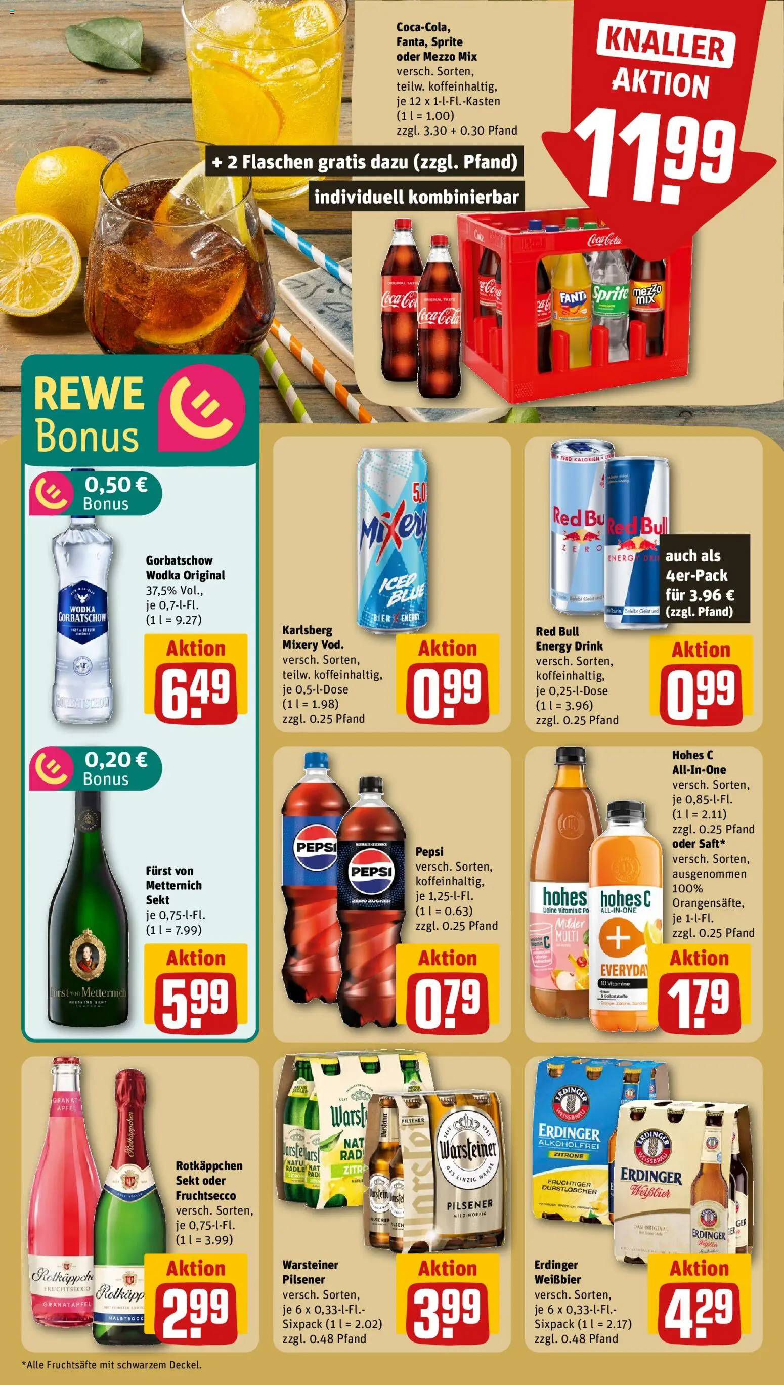 Rewe Prospekt 	 – gültig ab 17.11.2025 | Seite: 11 | Produkte: Erdinger, Bier, Warsteiner, Mixery