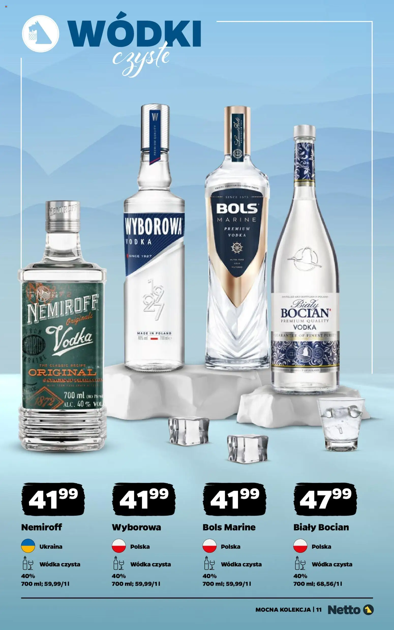 Netto gazetka - Mocna Kolekcja od 02.02.2026 | Strona: 11 | Produkty: Vodka, Wódka