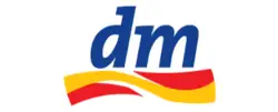 Logo dm drogerie markt in der Kategorie Kosmetik und Drogerie