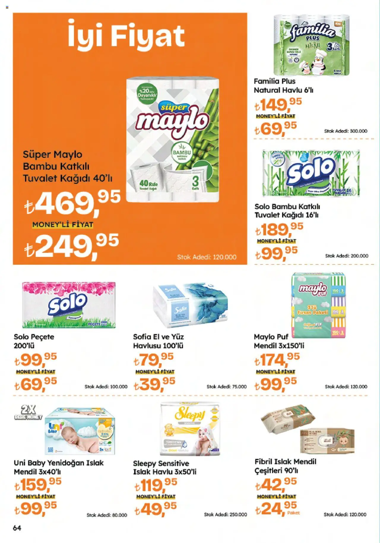 Migros Katalog - Migroskop - 26.06.2025 tarihinden itibaren geçerlidir | Sayfa: 64 | Ürünler: Tuvalet, Mendil, Tuvalet kağıdı