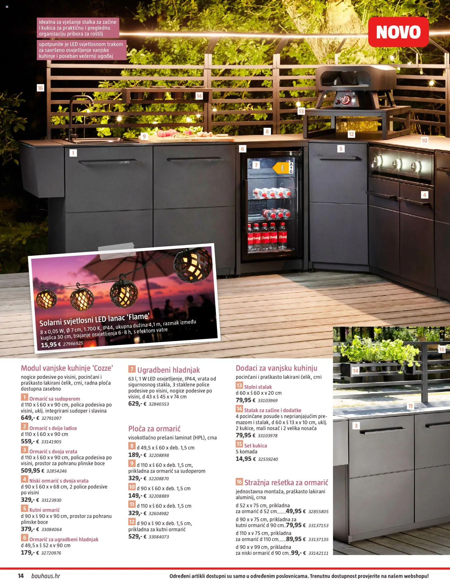 Bauhaus katalog | vrijedi od 23.03.2026 | Stranica: 14 | Proizvodi: Polica, Laminat, Ladice, Hladnjak