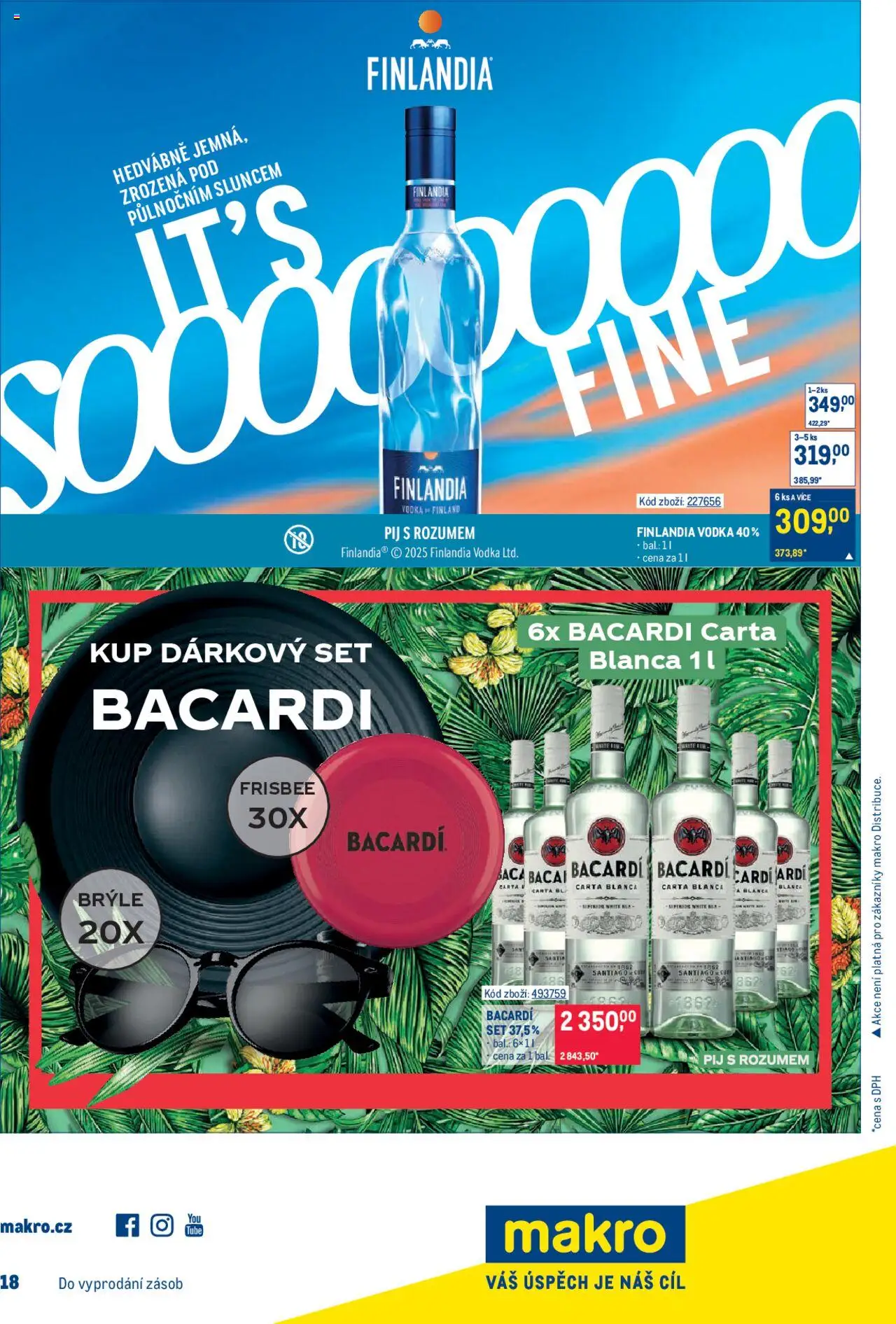 Makro leták - Gastronomie od 13.08.2025 | Strana: 26 | Produkty: Brýle, Vodka, Finlandia vodka, Frisbee