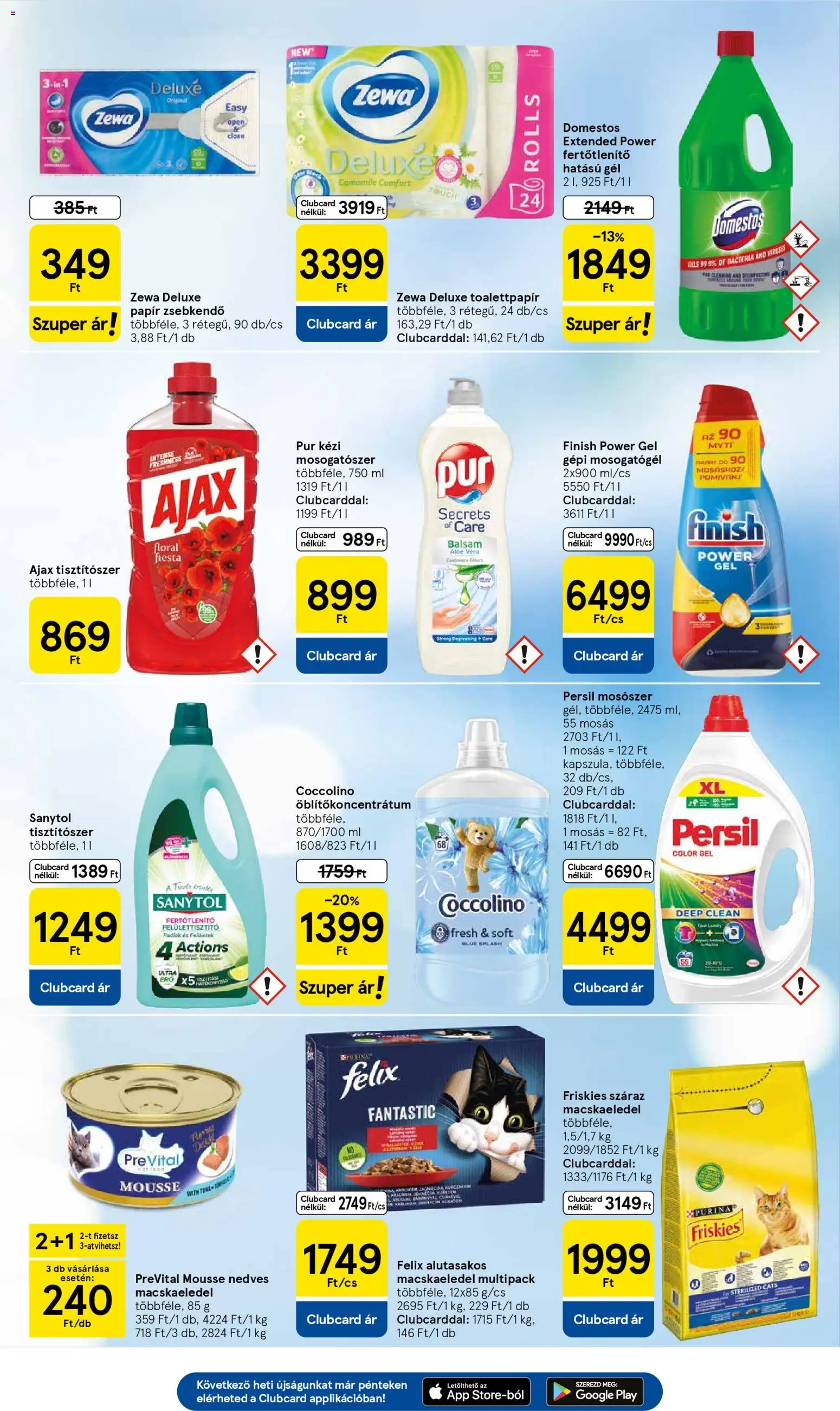 Tesco akciós ujság - amely érvényes a következő dátumtól: 15.01.2026 | Oldal: 9 | Termékek: Persil, Macskaeledel, Aloe vera, Mosogatószer