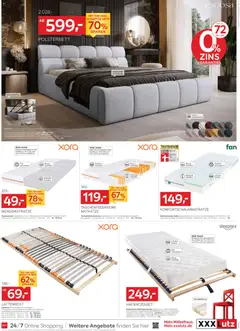 XXXL Lutz Neueröffnungsangebote ab 01.03.2026 gültig | Seite: 9 | Produkte: Bett, Matratze, Lattenrost, Polsterbett