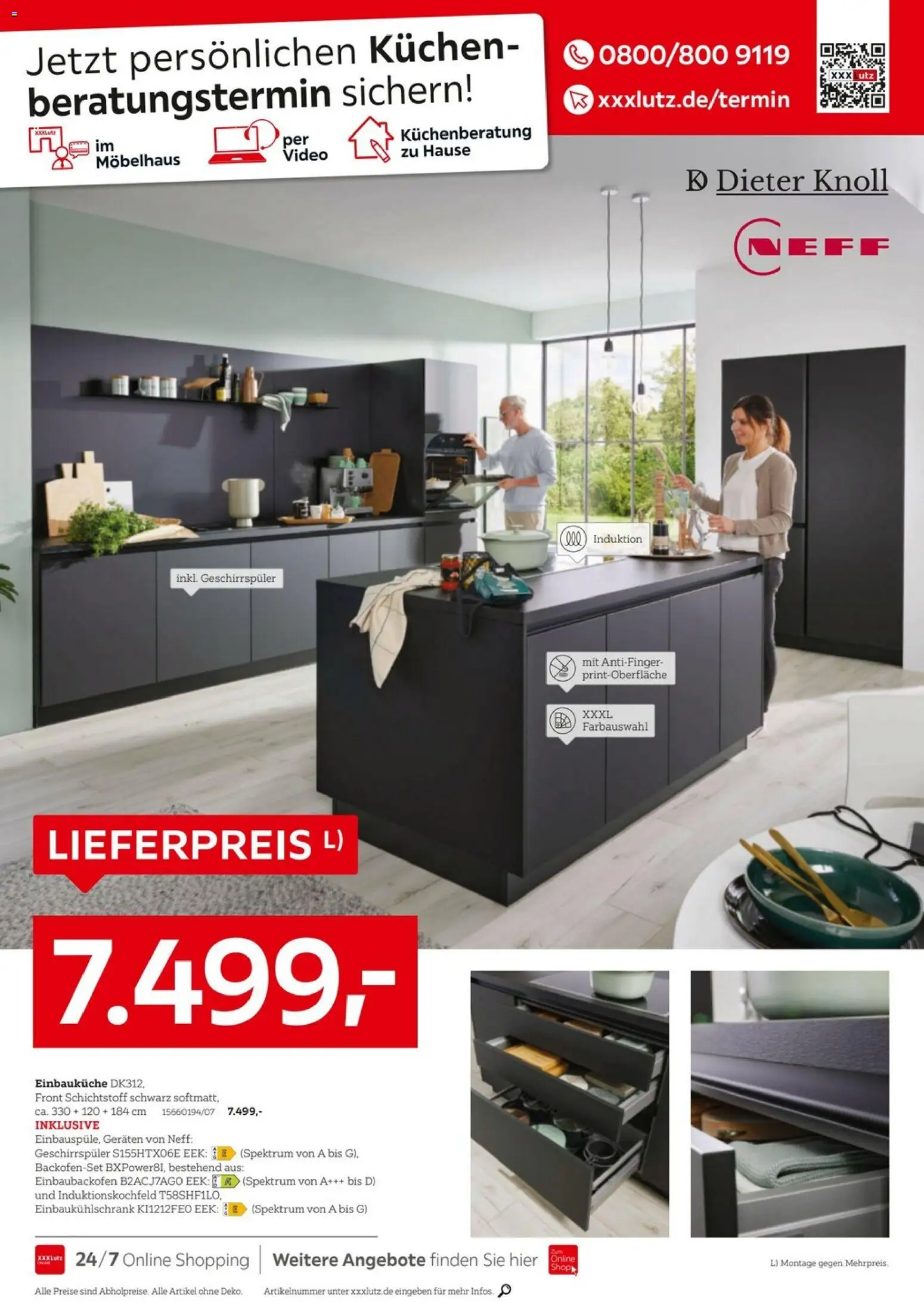 XXXLutz Nr. 1 bei Küchen – gültig ab 11.04.2026 | Seite: 10 | Produkte: Neff, Geschirrspüler, Einbauküche, Kuchen
