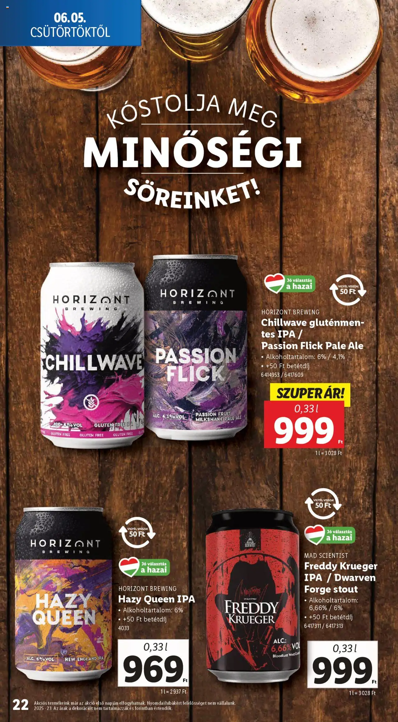 Lidl akciós ujság - amely érvényes a következő dátumtól: 05.06.2025 | Oldal: 22 | Termékek: Gluténmentes
