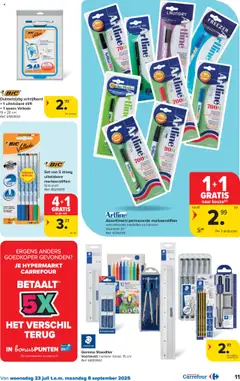  | Pagina: 11 | Producten: Mars, Markeerstiften, Liniaal, Mes
