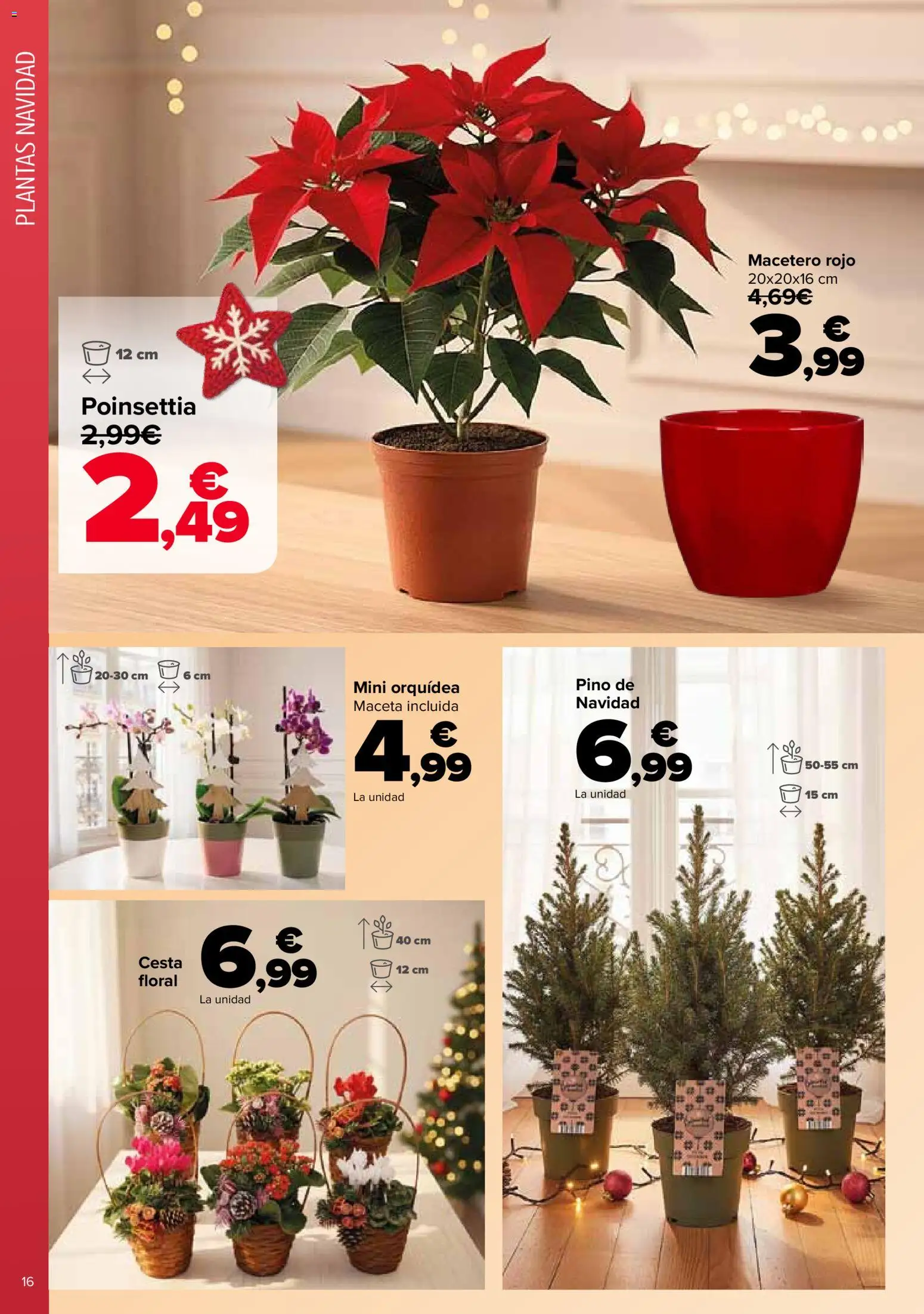 Carrefour Decoración │ válido desde el 11.11.2025 | Página: 16 | Productos: Macetero, Cesta, Maceta