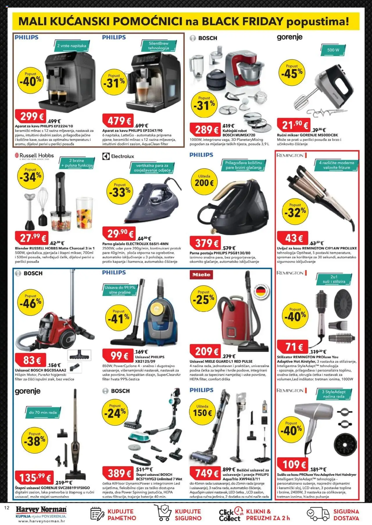 Harvey Norman katalog | vrijedi od 16.10.2025 | Stranica: 12 | Proizvodi: Mikser, Sušilo za kosu, Četka, Baterije