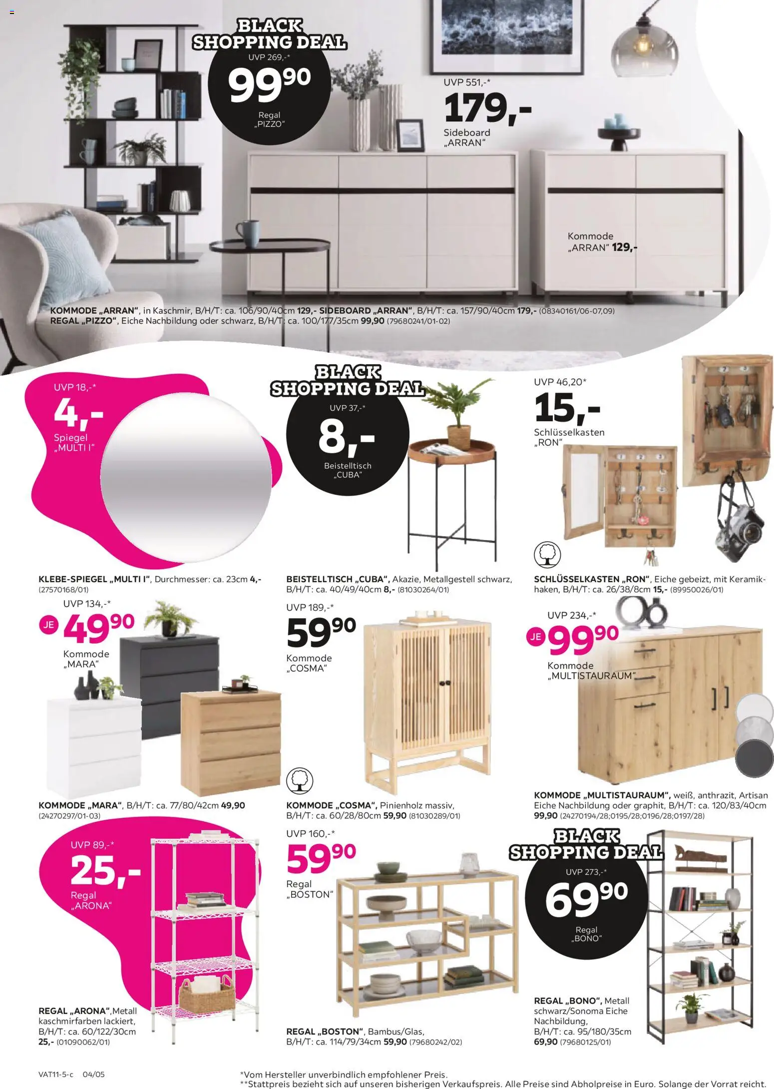 Mömax - Black Friday gültig ab 11.11.2025 | Seite: 4 | Produkte: Kommode, Regal, Spiegel