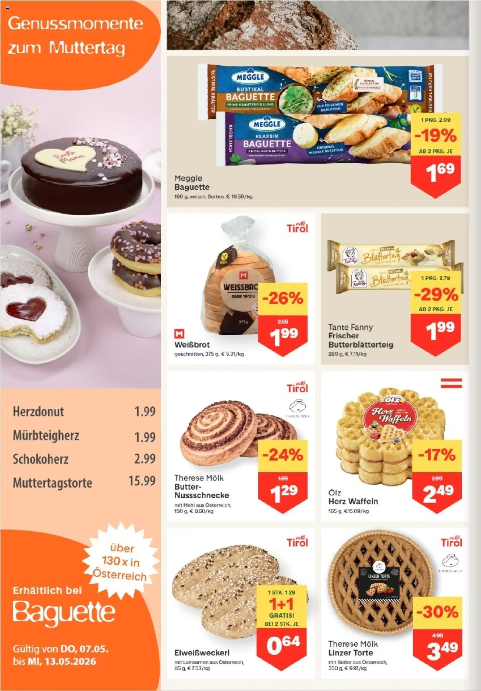 MPREIS Absam gültig ab 07.05.2026 | Seite: 4 | Produkte: Knoblauch, Jääkaappipakastin, Rum, Butter