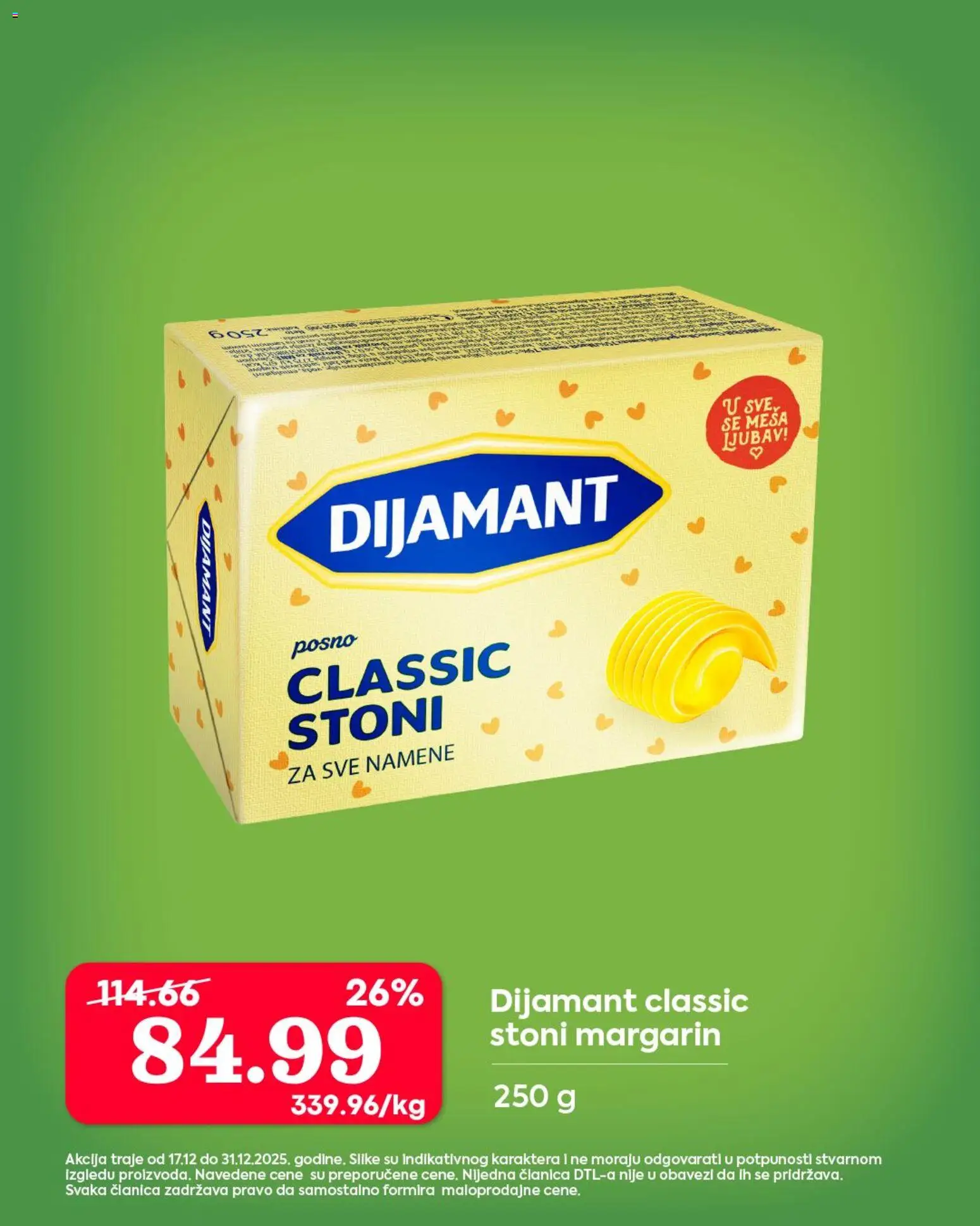 Senta Promet katalog - važi od 17.12.2025 | Strana: 8 | Proizvode: Margarin