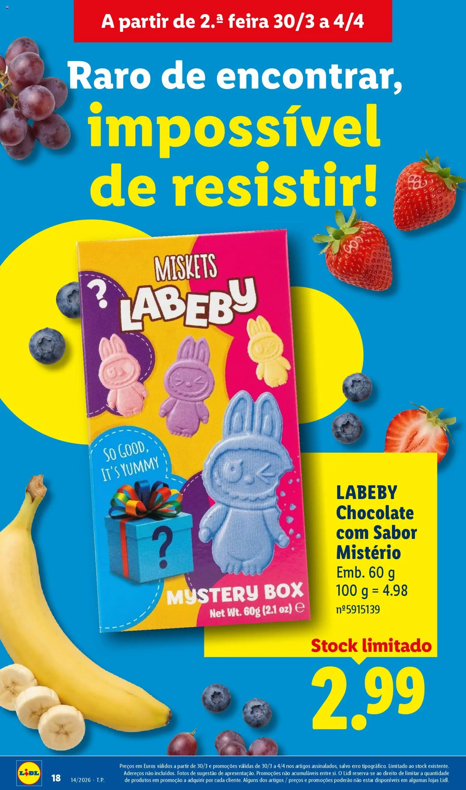 Lidl folheto │ válido de 30.03.2026 | Página: 18 | Produtos: Chocolate