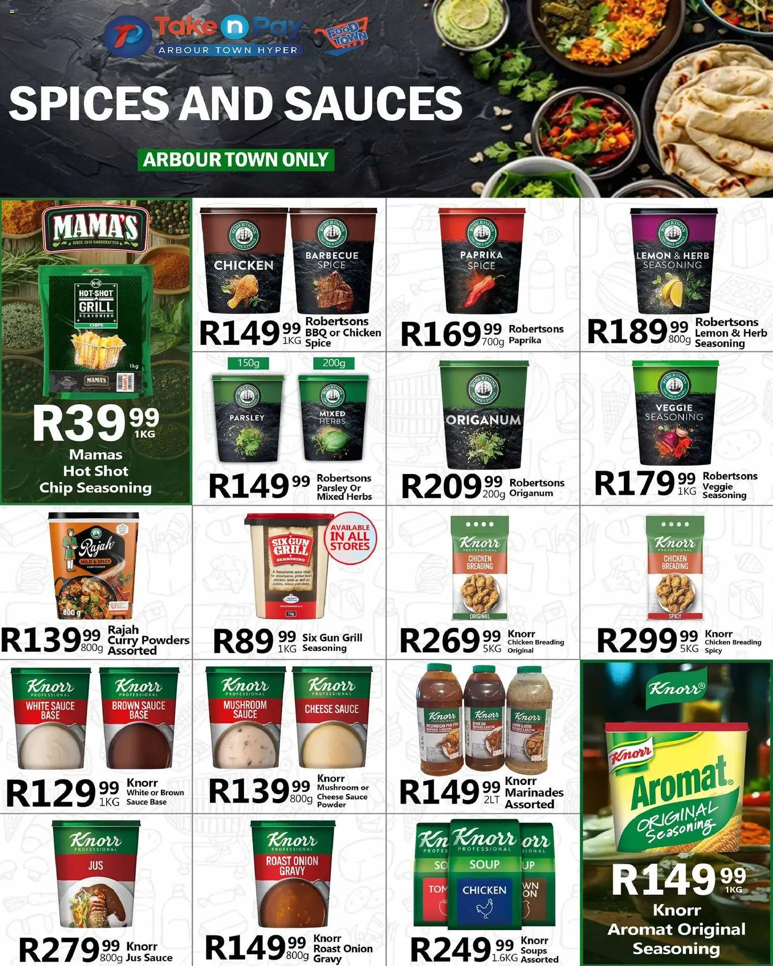 New Take n Pay catalogue – valid from 20.04.2026 | Page: 36 | Products: Sauces, Seasoning, Spices, Sauce