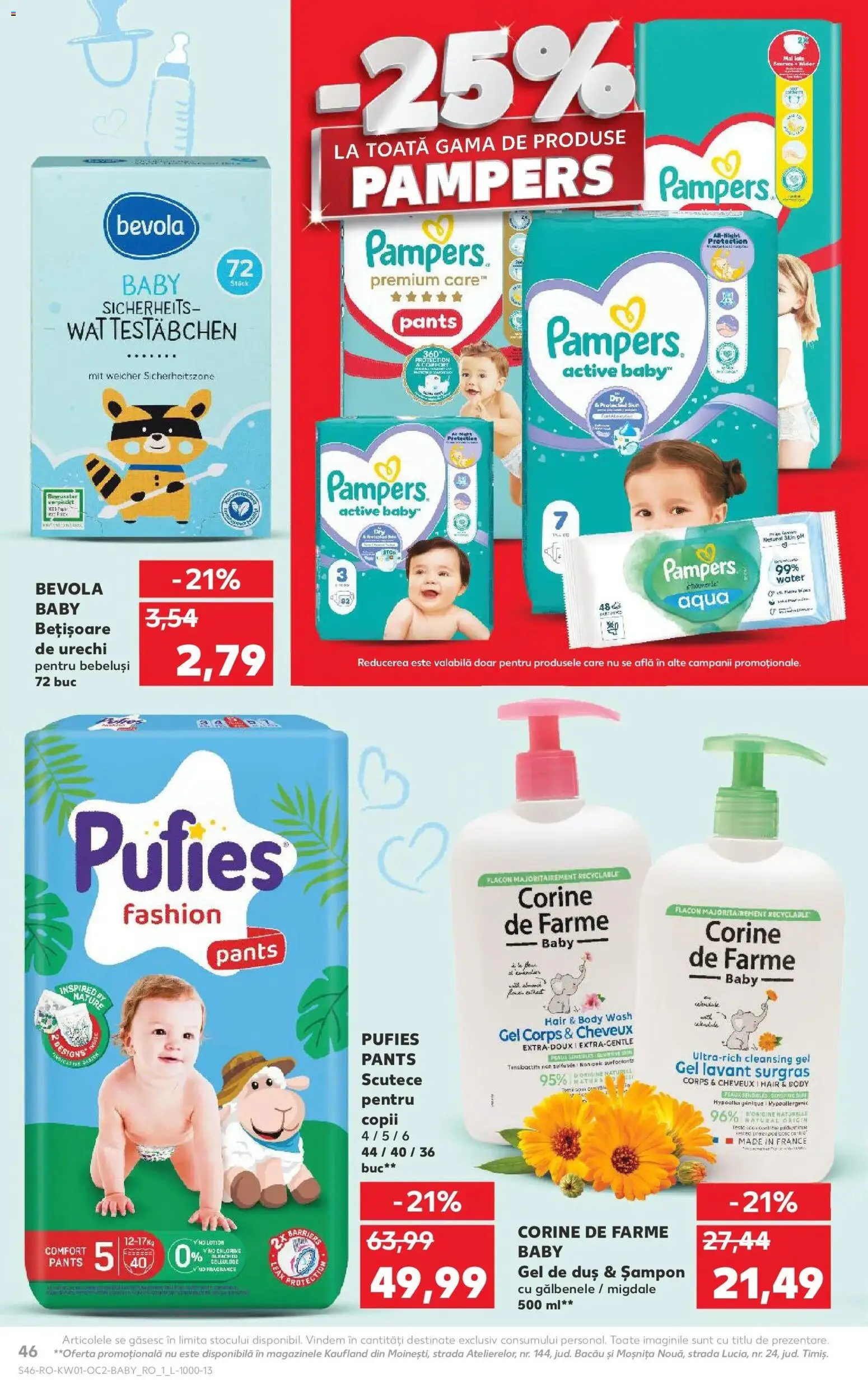 Noul catalog Kaufland – valabil de la 31.12.2025 | Pagină: 46 | Produse: Body, Duș, Șampon, Scutece
