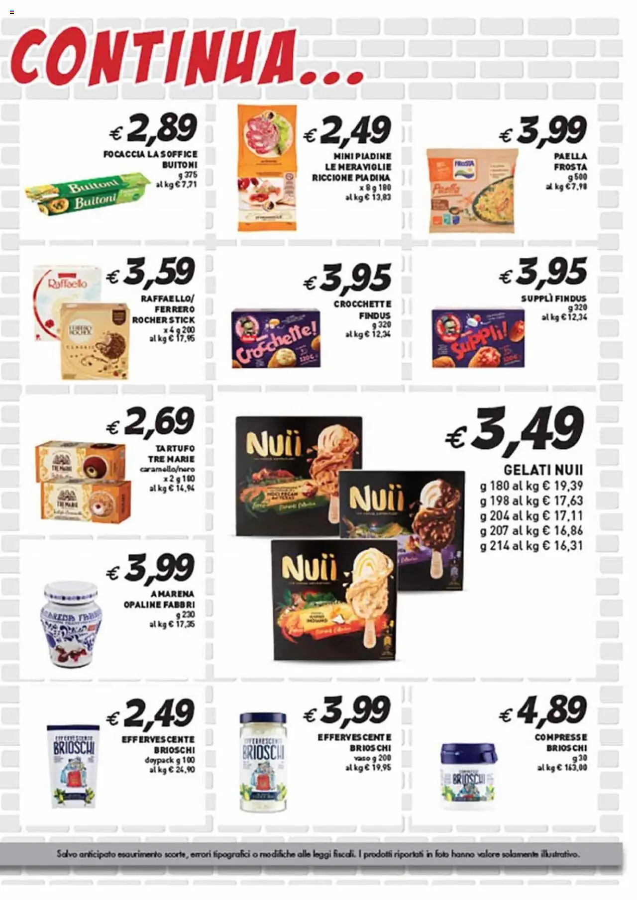 Volantino Coal del 31.07.2025 | Pagina: 3 | Prodotti: Tartufo, Amarena, Paella, Vaso