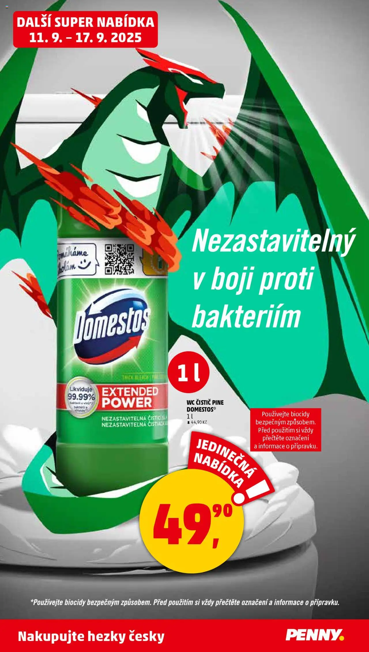 Penny Market leták - Čtvrtečník od 11.09.2025 | Strana: 40 | Produkty: Wc, Wc čistič