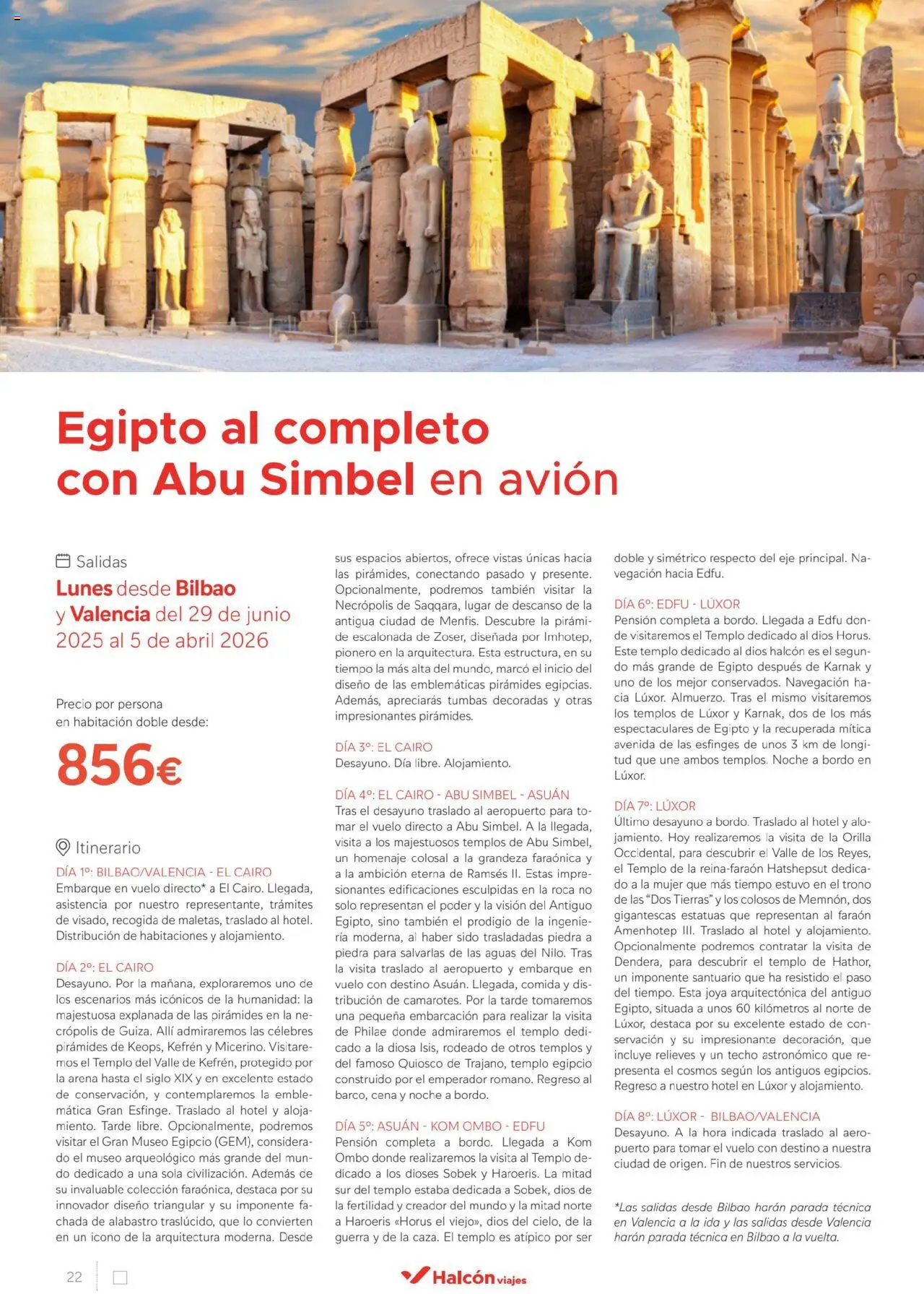 Halcón Viajes Egipto │ válido desde el 01.07.2025 | Página: 22 | Productos: Marco, Navegación