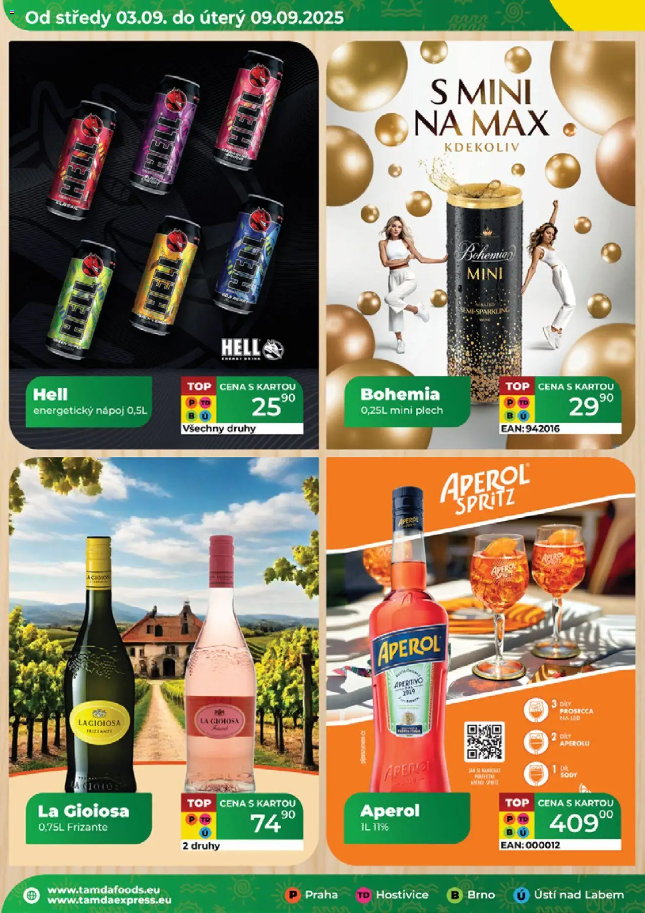 Tamda Foods leták od 03.09.2025 | Strana: 24 | Produkty: Energetický nápoj, Aperitivo, Aperol, LED