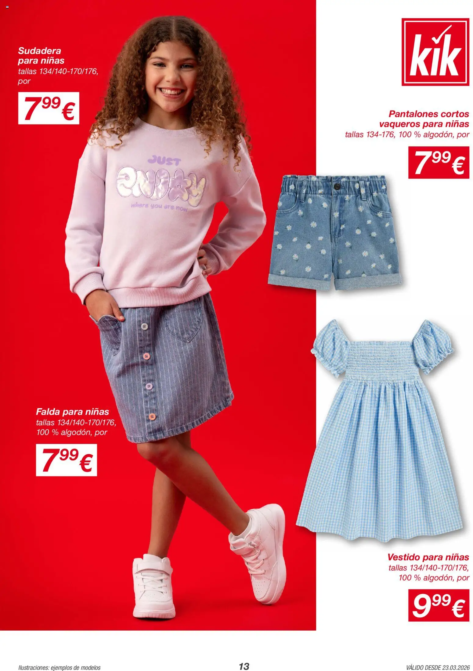 KIK folleto │ válido desde el 23.03.2026 | Página: 13 | Productos: Sudadera, Pantalones