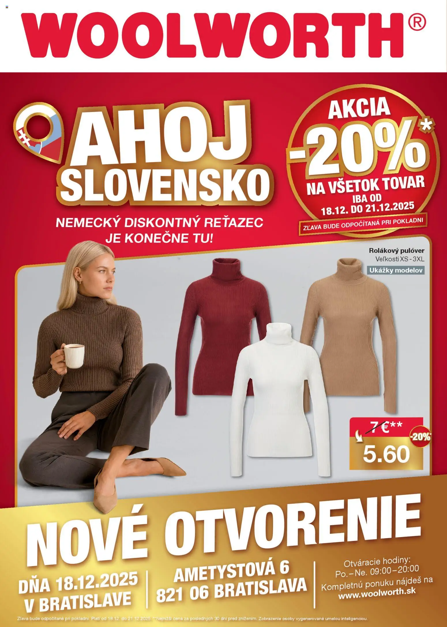 Nové Woolworth akcie – leták je platný od 15.12.2025 | Strana: 1 | Produkty: Hodiny