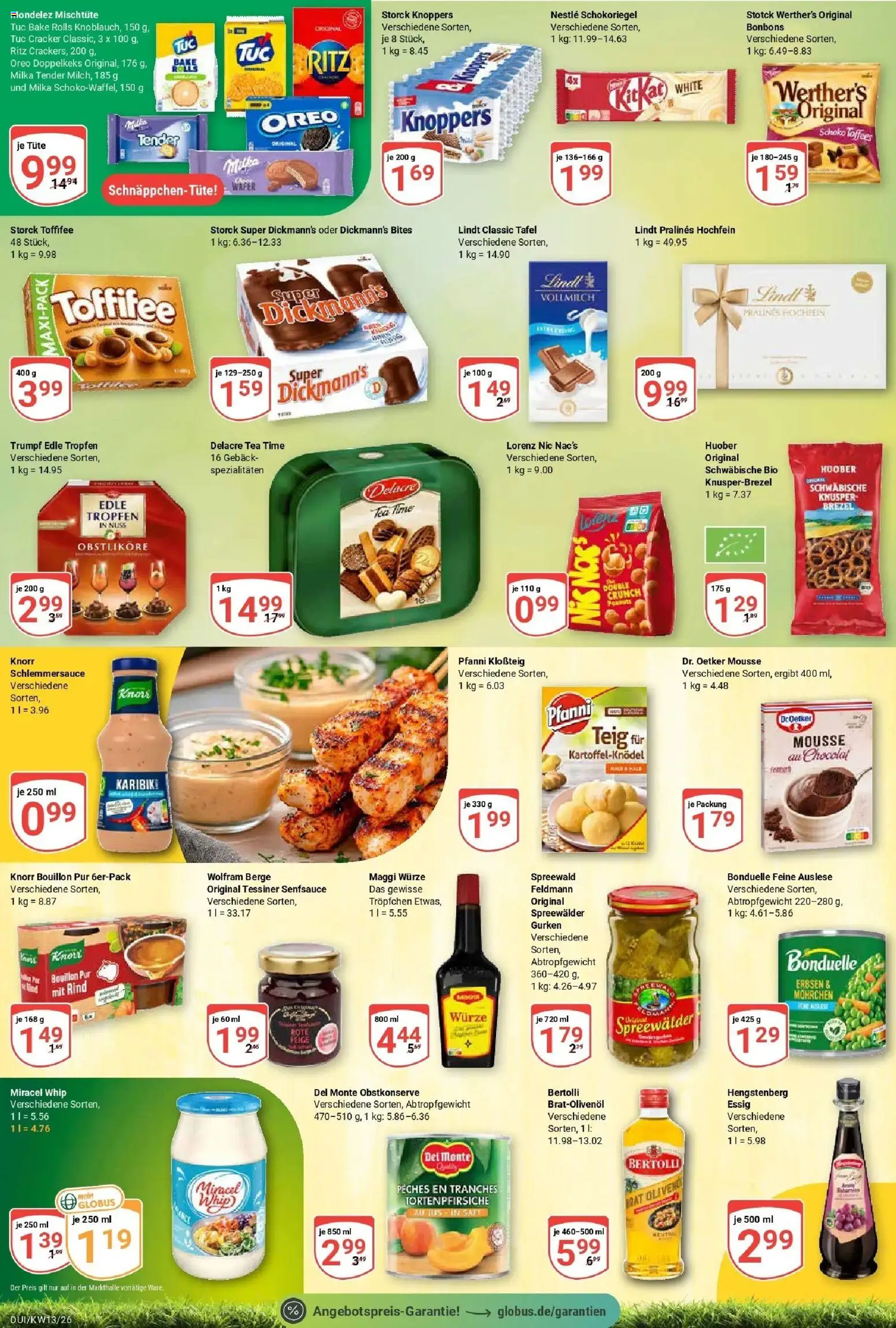 Globus prospekt Duisburg	 – gültig ab 23.03.2026 | Seite: 16 | Produkte: Maggi, Essig, Milka, Toffifee