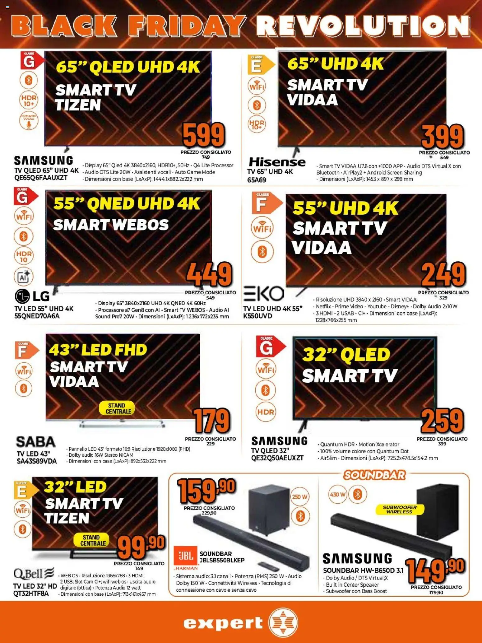 Volantino Expert del 26.11.2025 | Pagina: 11 | Prodotti: TV, Video, Audio, Cavo