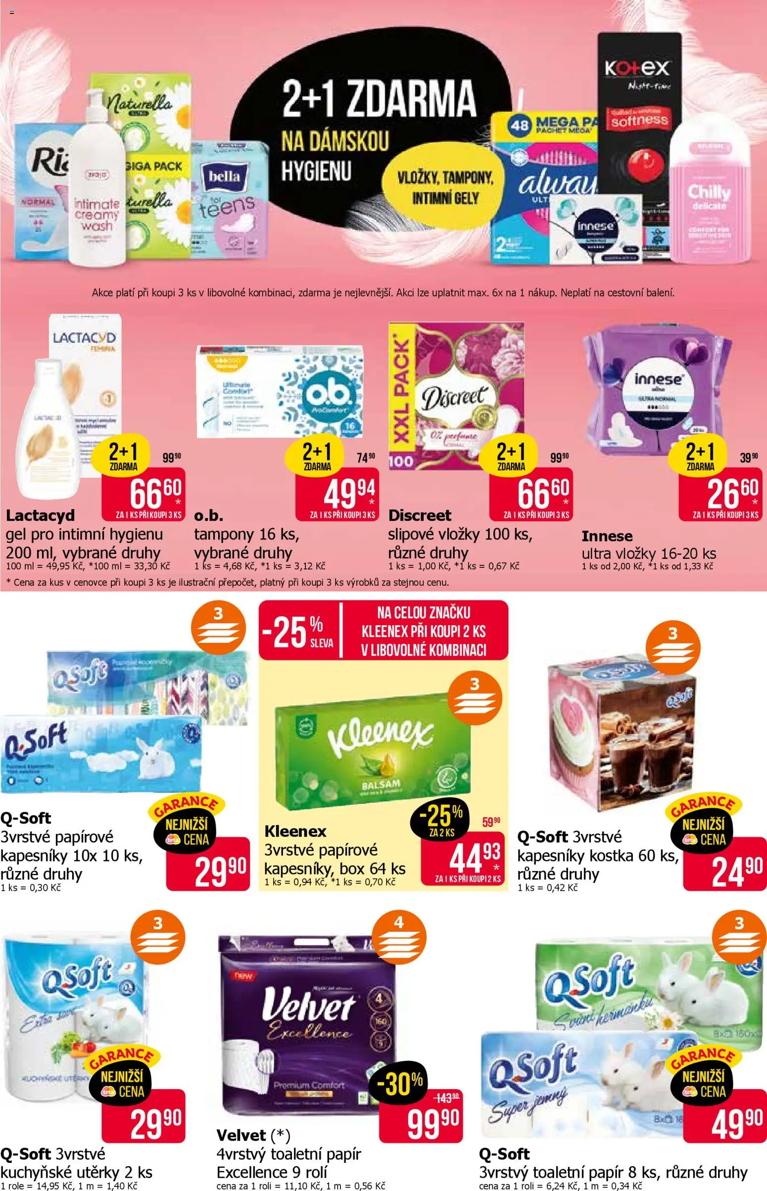 TETA Drogerie leták od 12.03.2026 | Strana: 15 | Produkty: Utěrky, Toaletní papír, Lactacyd, Velvet