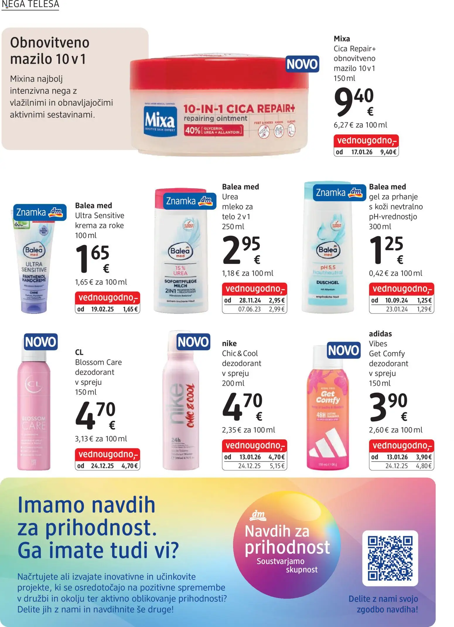 Novi DM Drogerie Markt katalog ponudbe – veljaven od 02.03.2026 | Stran: 18 | Izdelki: Gel za prhanje, Krema, Mleko, Krema za roke