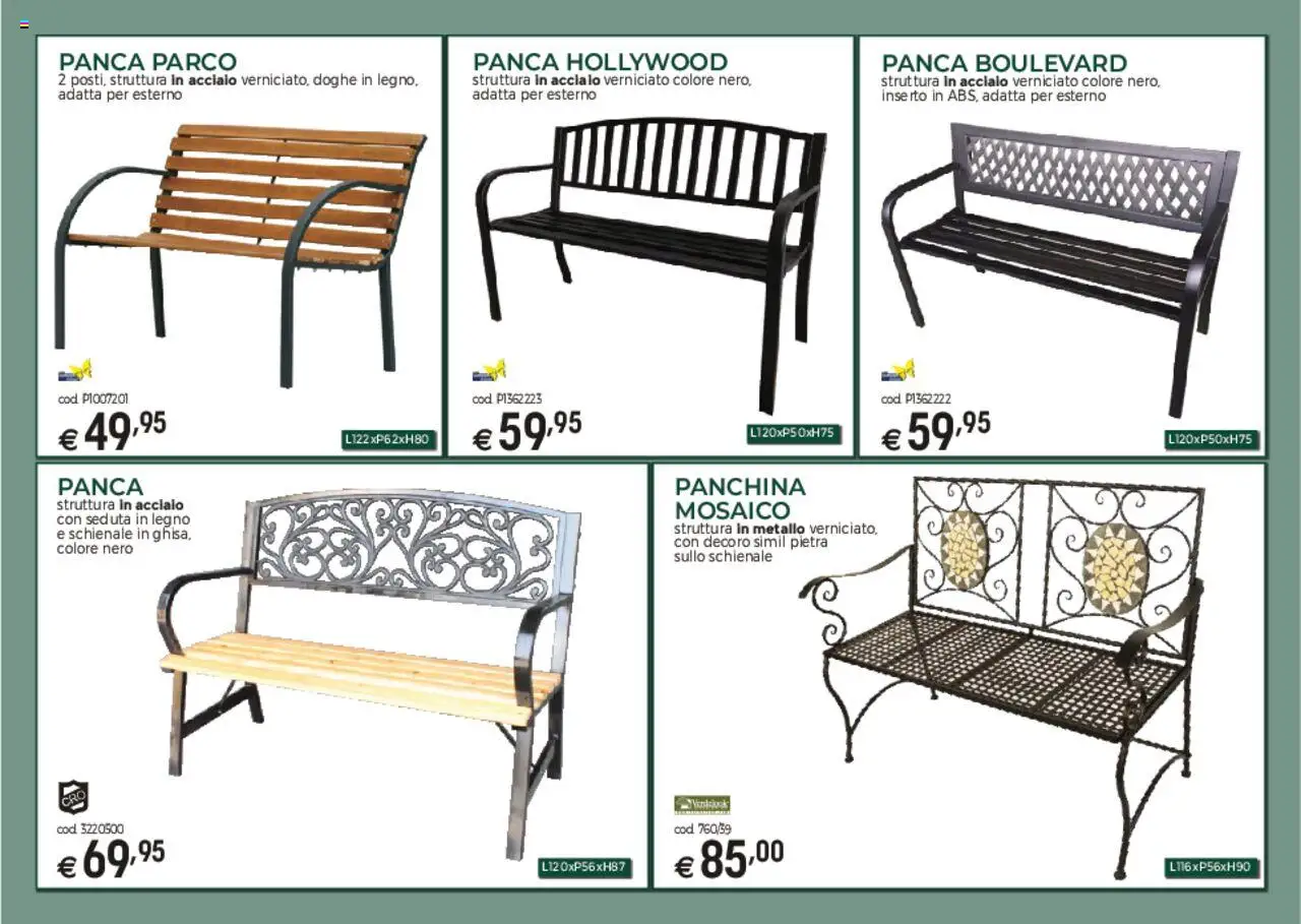Volantino Brico OK del 03.03.2025 | Pagina: 13 | Prodotti: Panca, Panchina