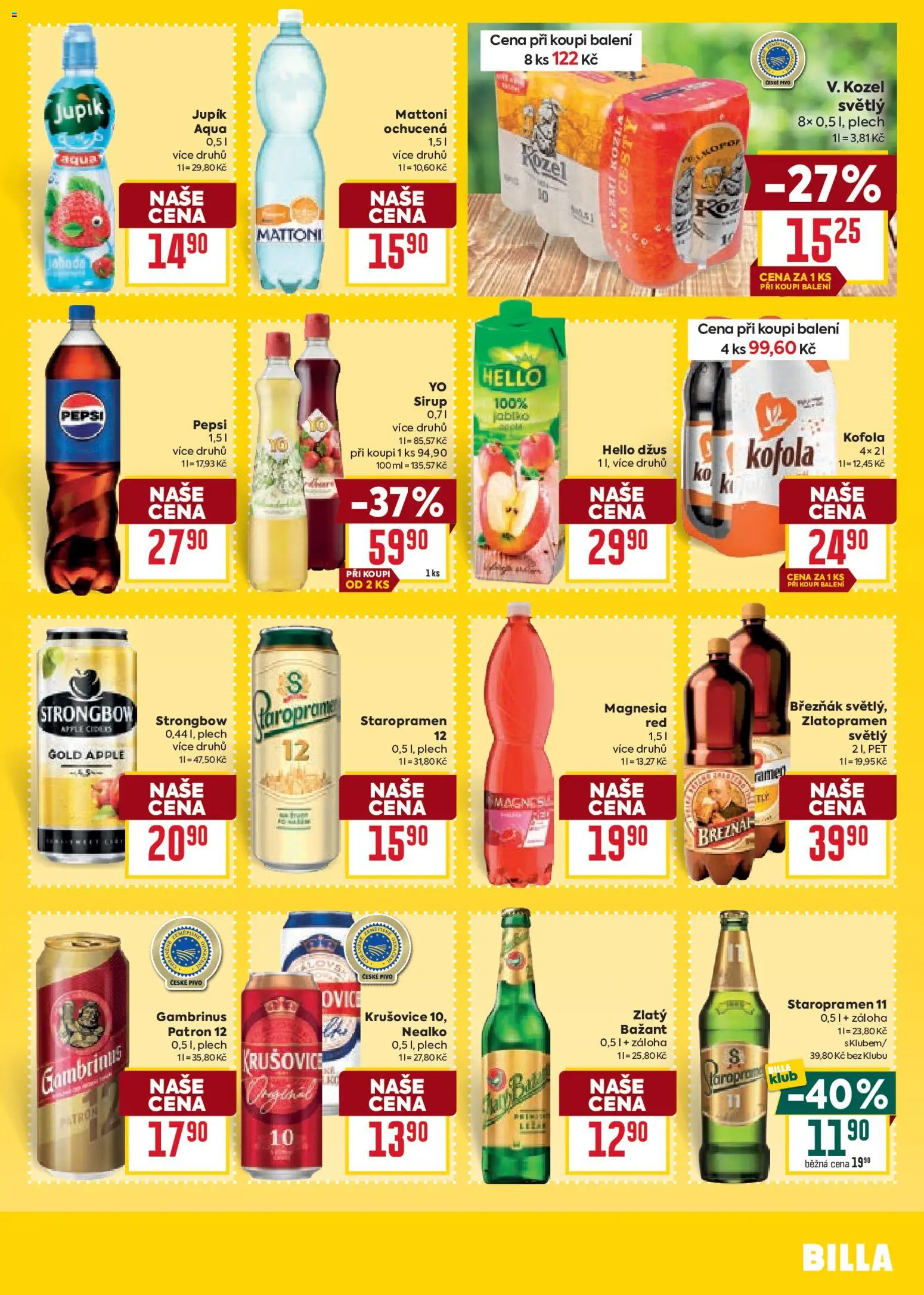 Billa Velký leták od 05.11.2025 | Strana: 31 | Produkty: Pivo, Březňák, Plech, Sirup