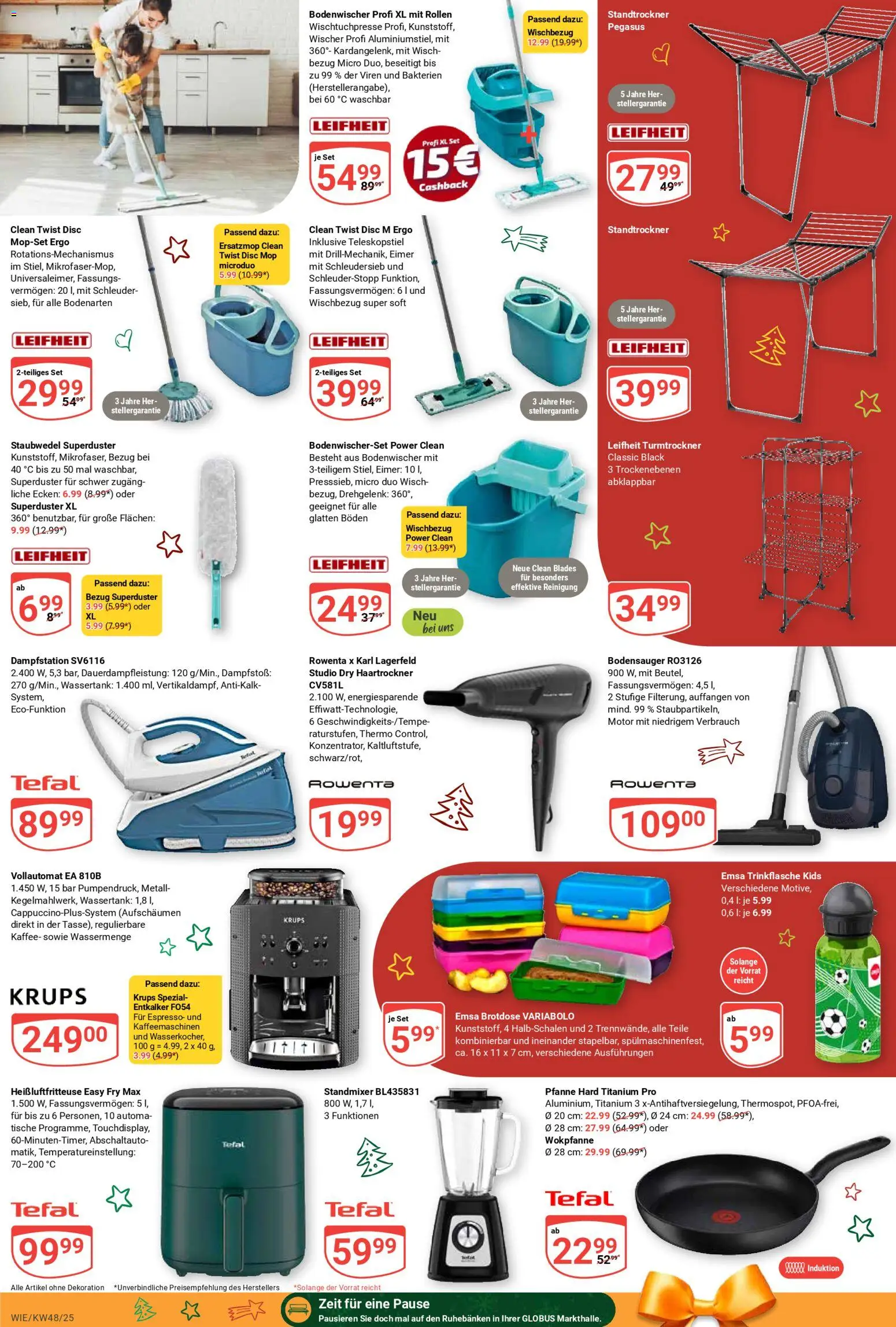 Globus prospekt Waghäusel-Wiesental	 – gültig ab 24.11.2025 | Seite: 29 | Produkte: Krups, Haartrockner, Kaffee, Heißluftfritteuse