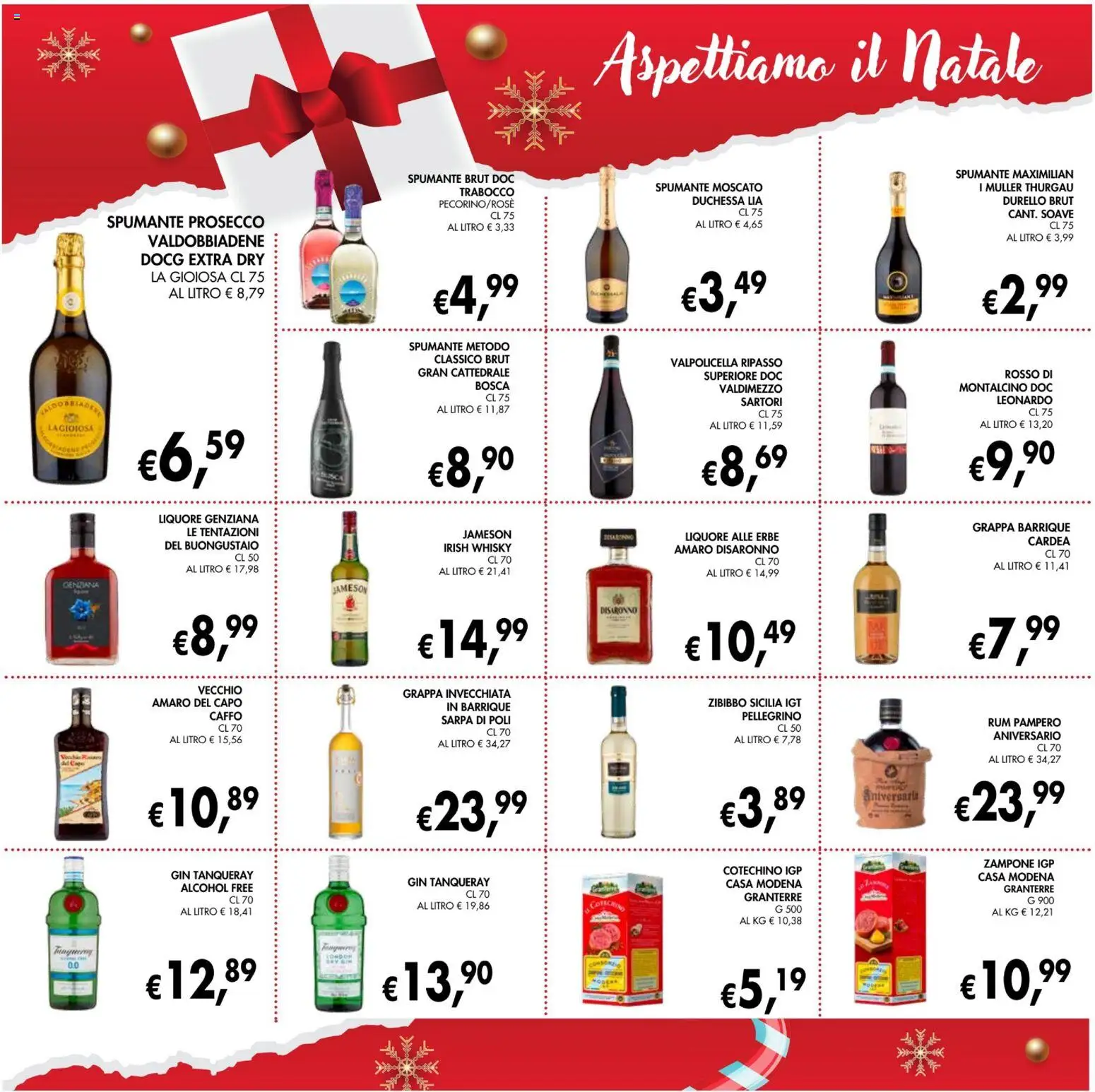 Volantino Coal del 28.11.2025 | Pagina: 19 | Prodotti: Gin, Prosecco, Spumante, Grappa