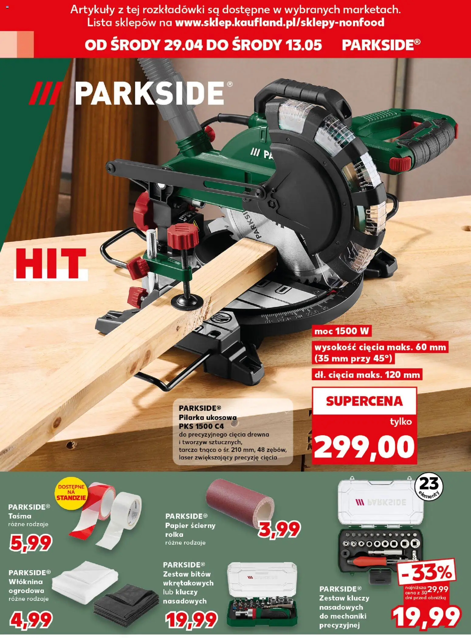 Kaufland Polsko leták - Złap okazje od 29.04.2026 | Strana: 10 | Produkty: Parkside
