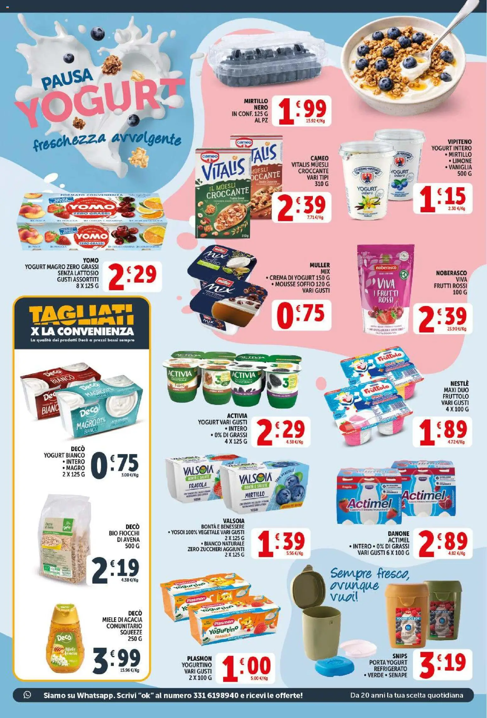 Volantino Decò del 09.04.2026 | Pagina: 9 | Prodotti: Muesli, Crema, Yogurt, Senape