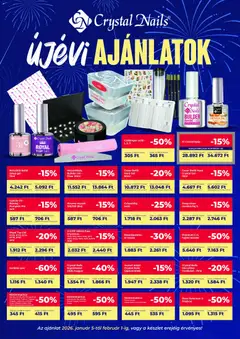 Crystal Nails Akciós újság - amely érvényes a következő dátumtól: 05.01.2026